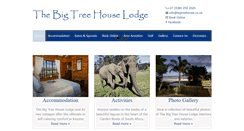 Desktop Screenshot of bigtreehouse.co.za